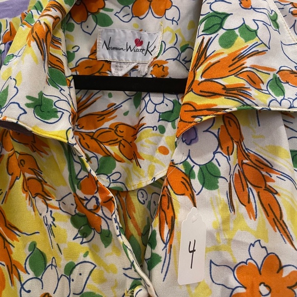 Norman Wiatt Knits Vintage Floral Dress - Picture 5 of 7